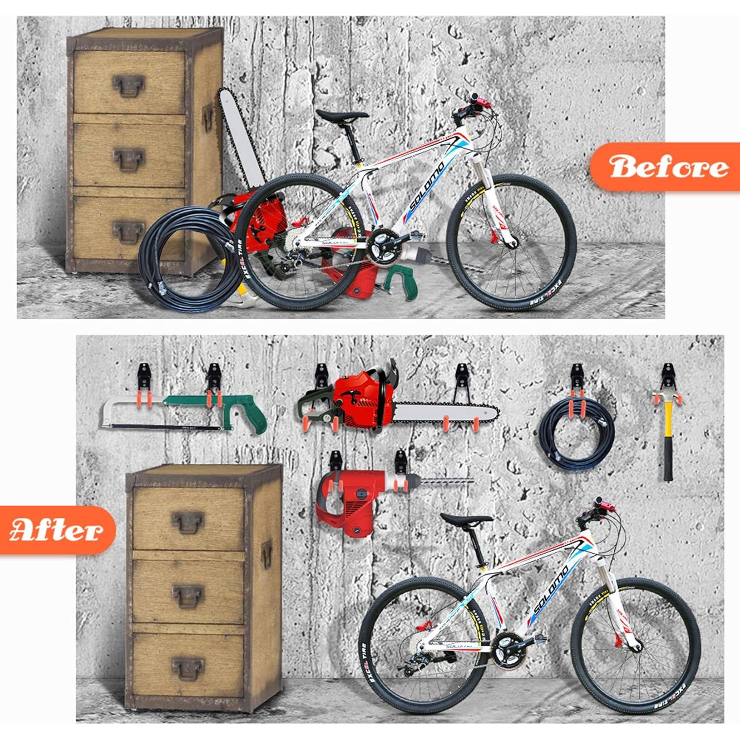 Ganchos de Garaje Remiawy 12 Piezas Alta Resistencia Antideslizante