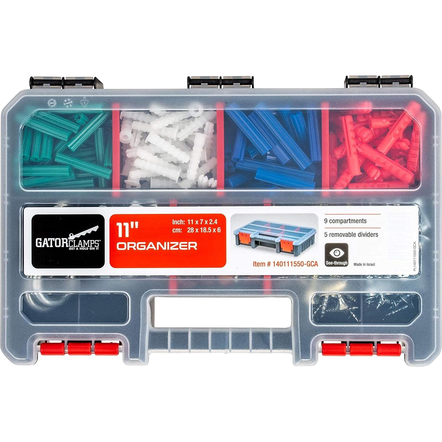 Juego de Organizadores Gator Clamps 3 Piezas Nylon 28x18 cm