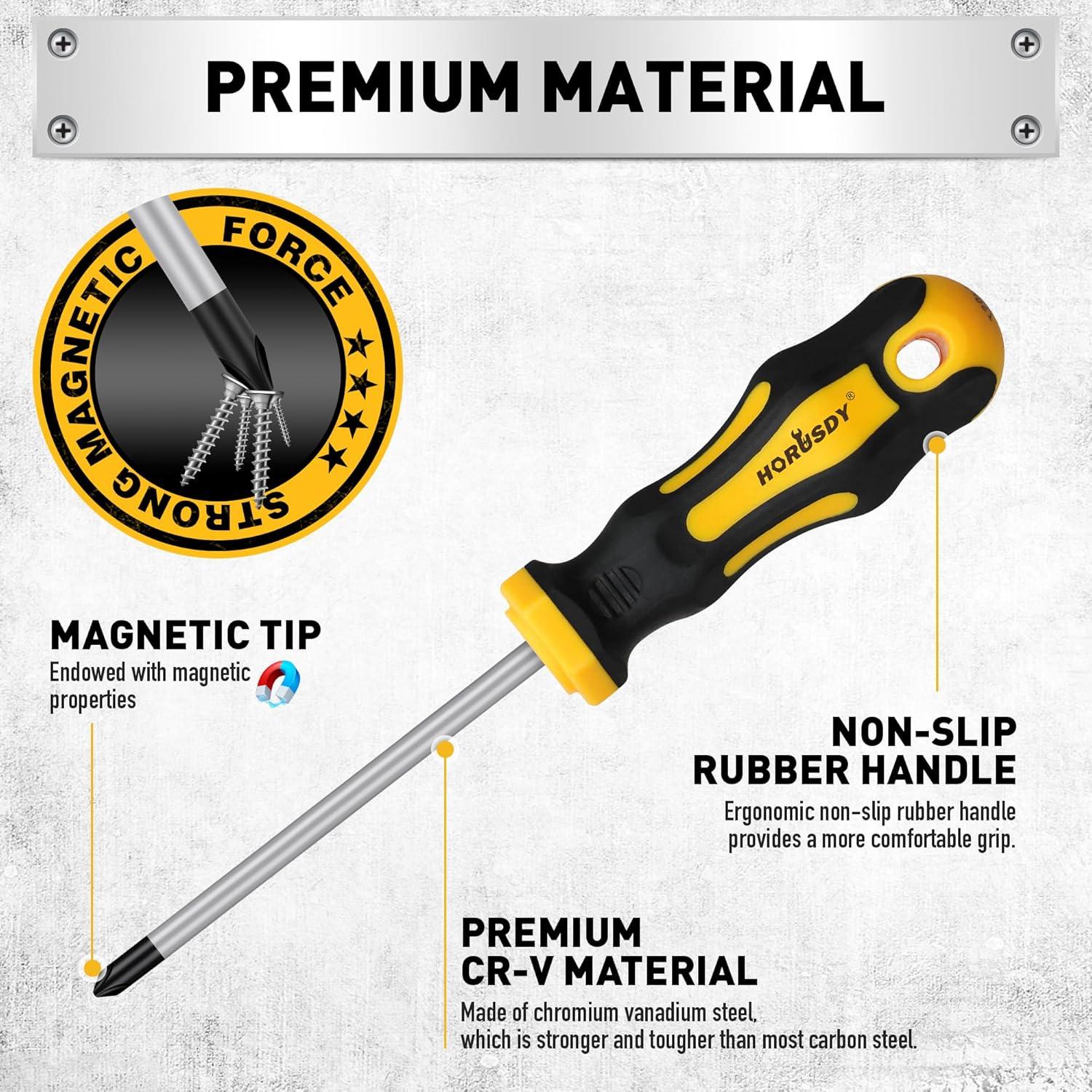 Juego de Destornilladores Magnéticos 140 Piezas HORUSDY