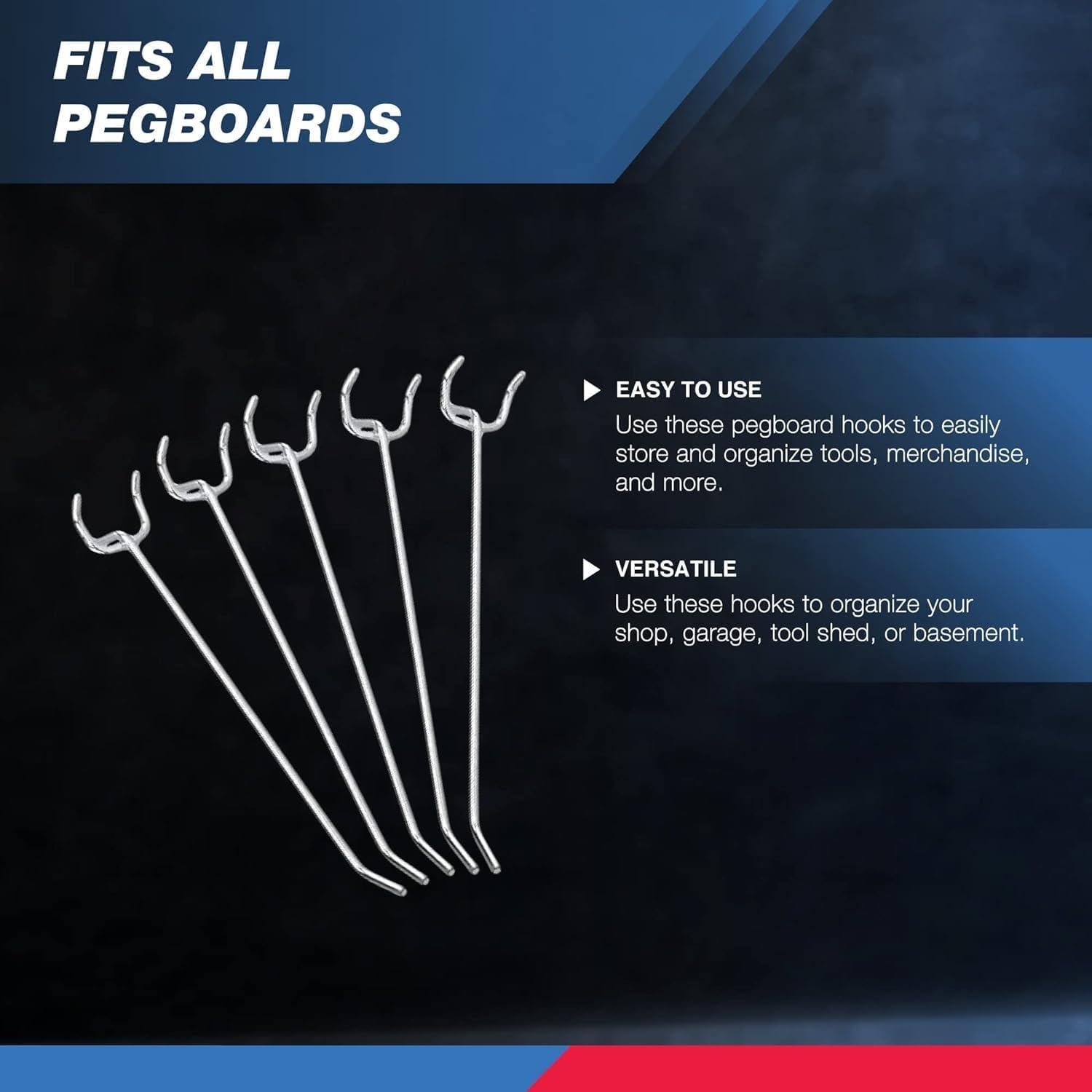 Kit de Ganchos Colgantes NEIKO 53102A 15.24 cm - 50 Piezas