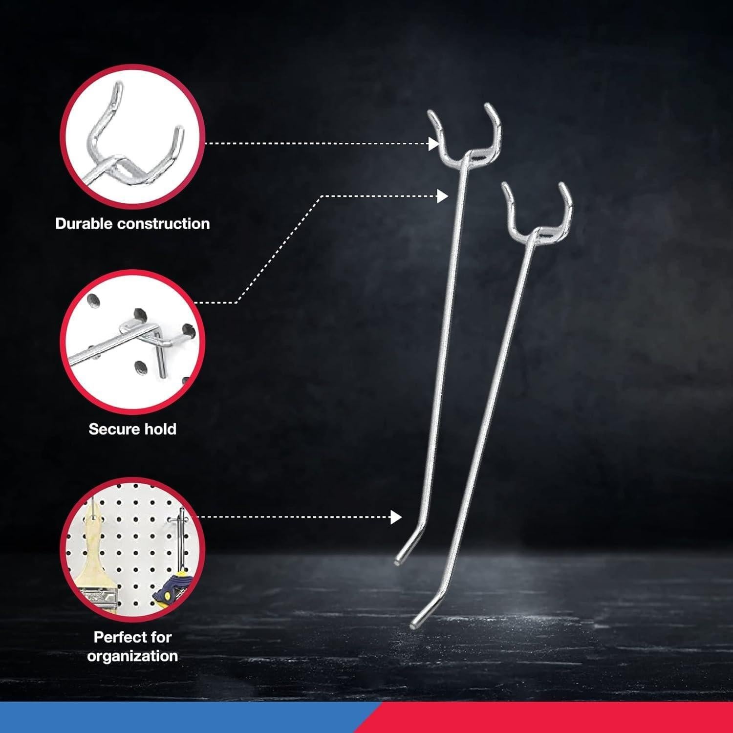 Kit de Ganchos Colgantes NEIKO 53102A 15.24 cm - 50 Piezas