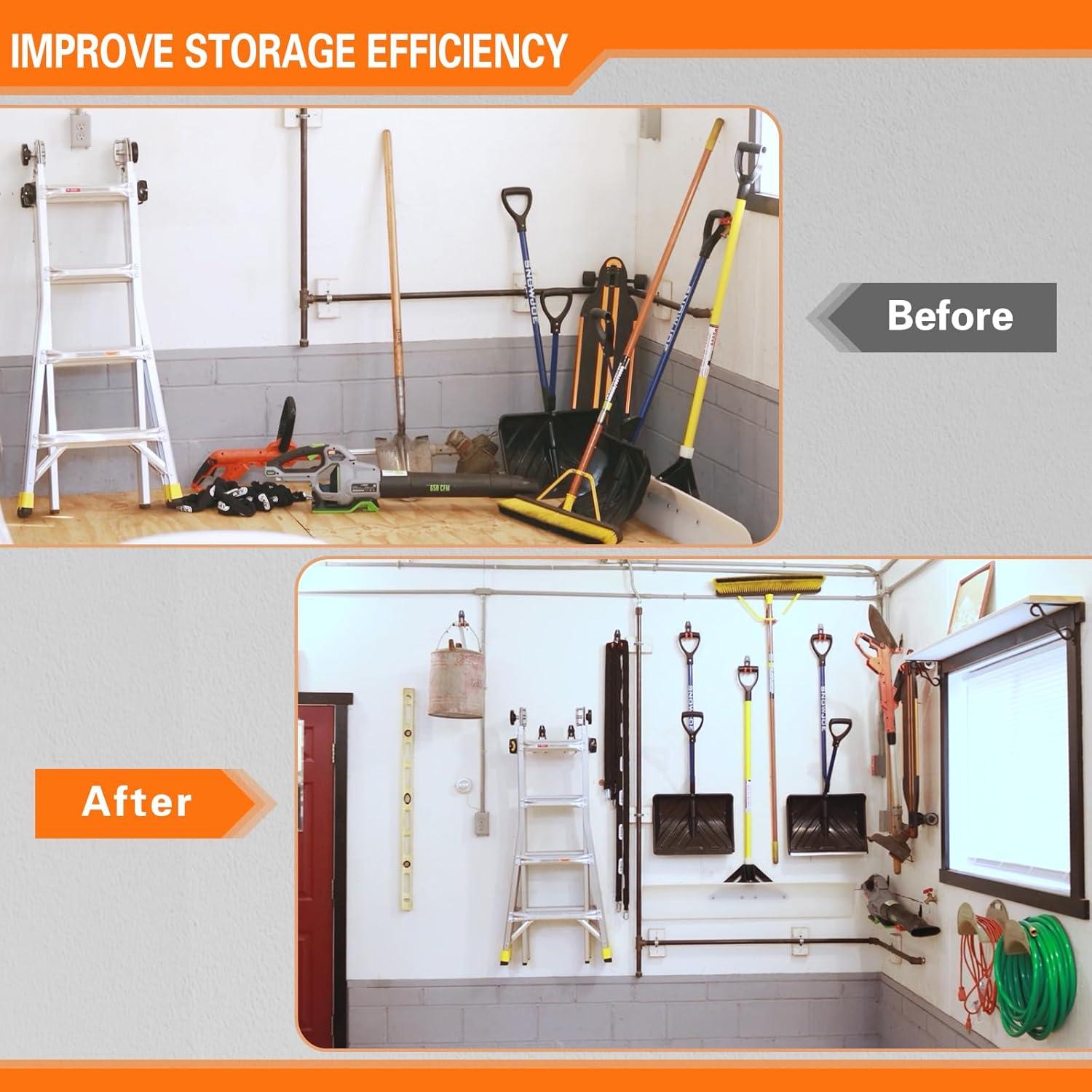 Ganchos de Garaje HUPBIPY 4 Pack Alta Resistencia 12.95 cm