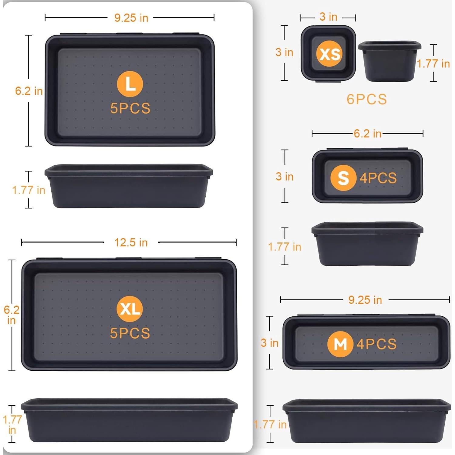 Bandeja Organizadora de Herramientas FLYVOLE 24 PCS