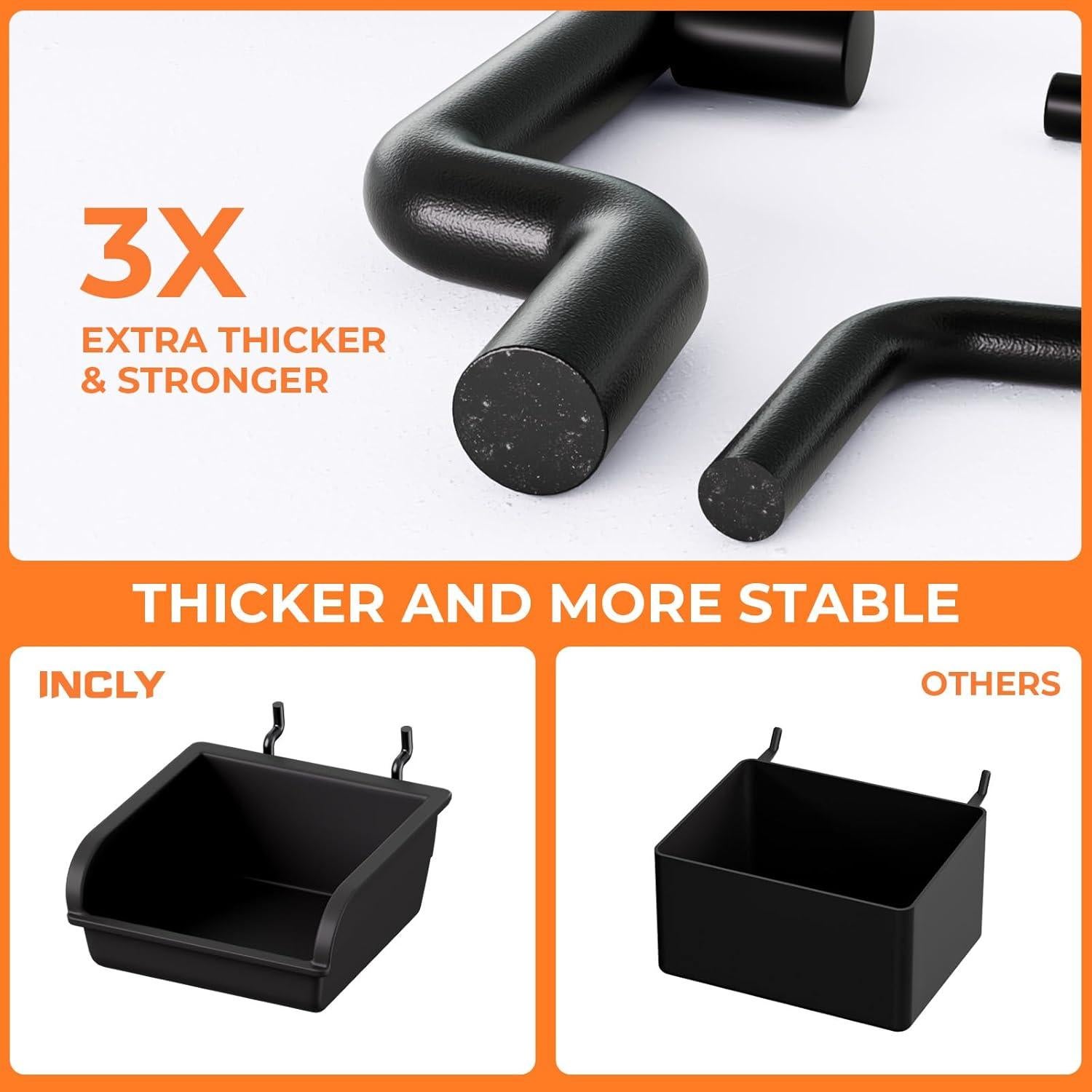 Kit Organizador de Ganchos para Tablero de Clavos INCLY 220PCS