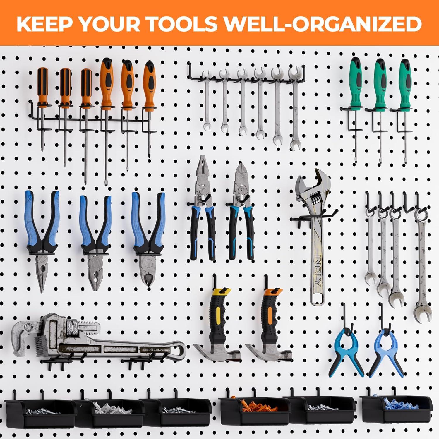 Kit Organizador de Ganchos para Tablero de Clavos INCLY 220PCS