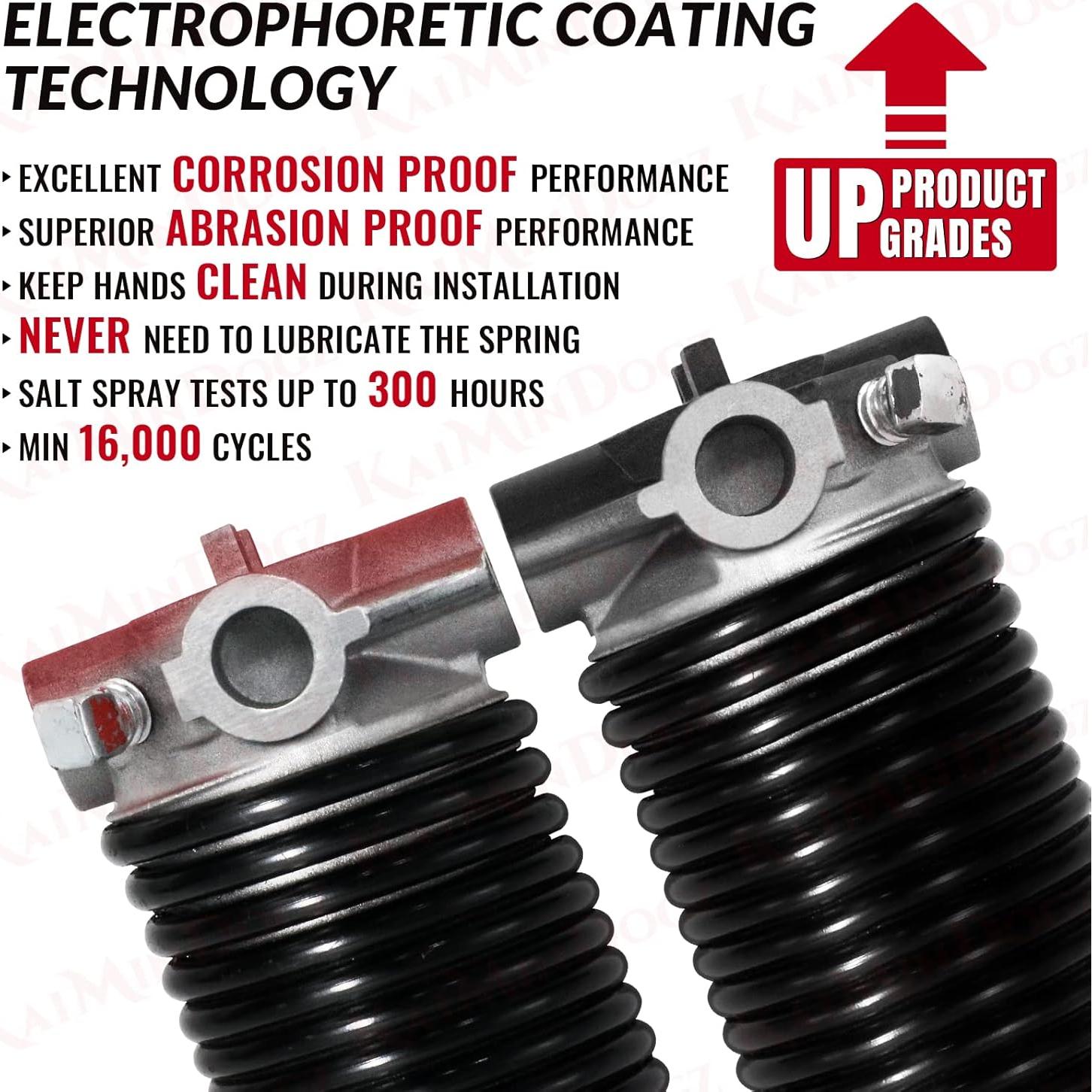 Resortes de Torsión para Puerta de Garaje KaiMinDogz 141.9cm