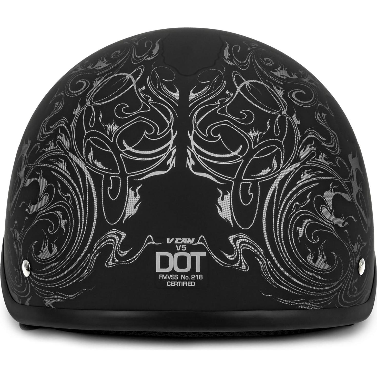 Casco de Motocicleta VCAN V5 Negro X-Large