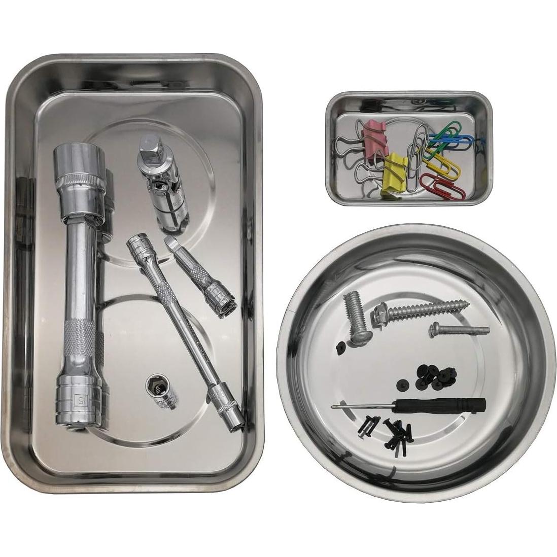 Juego de Bandejas Magnéticas 3pc BYHH - Acero Inoxidable