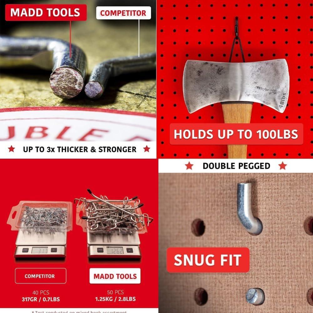 Juego de Ganchos y Cestas MADD TOOLS 73 Piezas Alta Resistencia