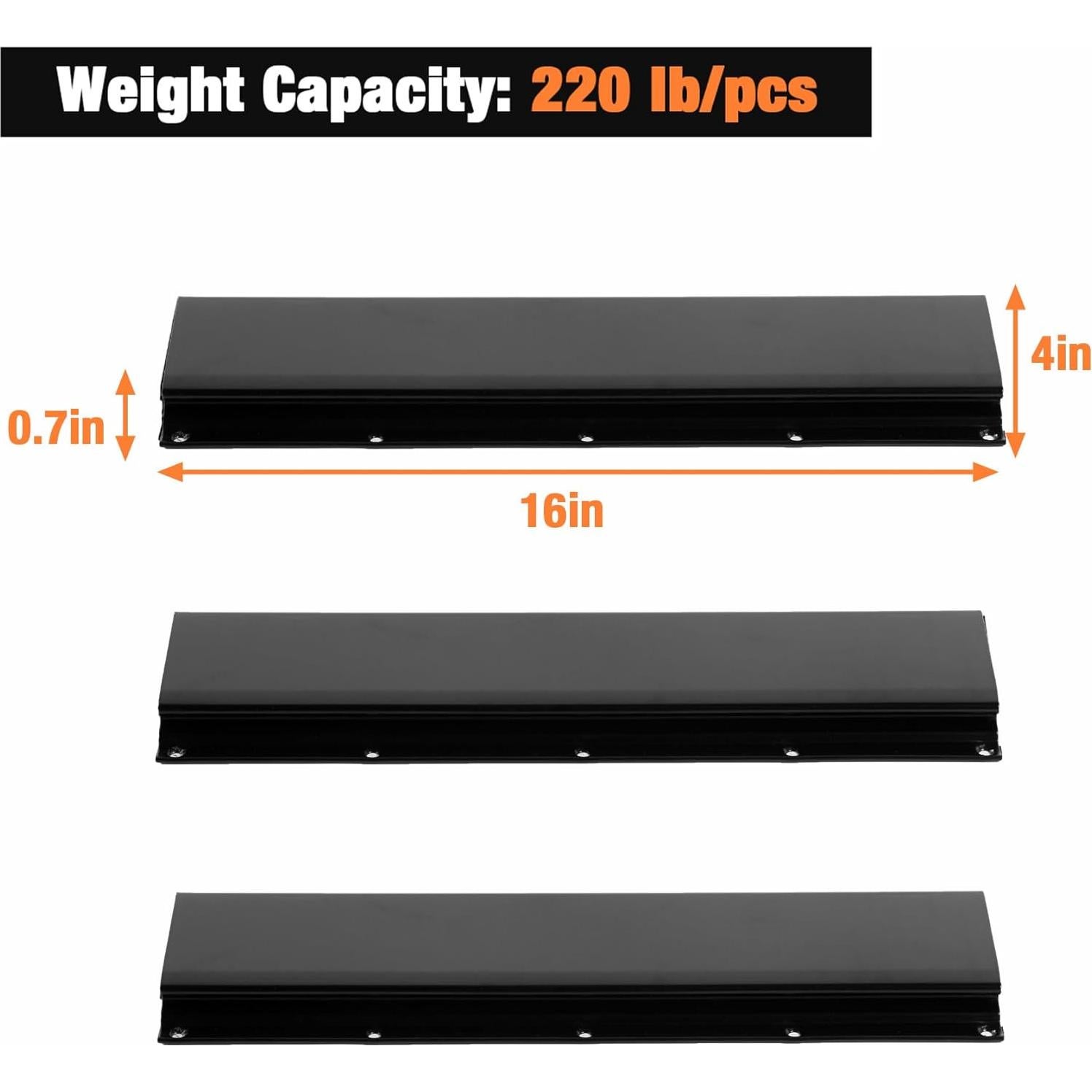 Estante de Almacenamiento Wallmaster con 10 Contenedores y 3 Rieles