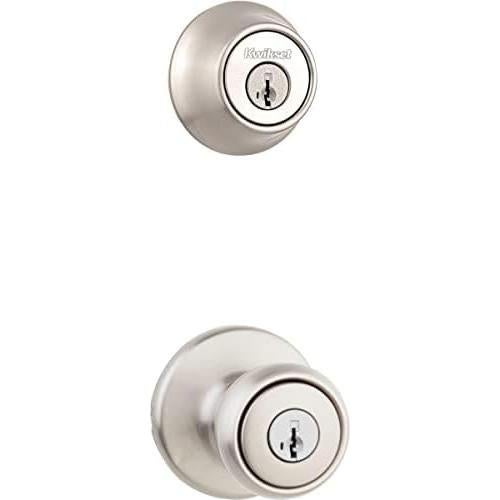 Cerradura Kwikset Tylo Níquel Satinado 690T Combo Seguridad