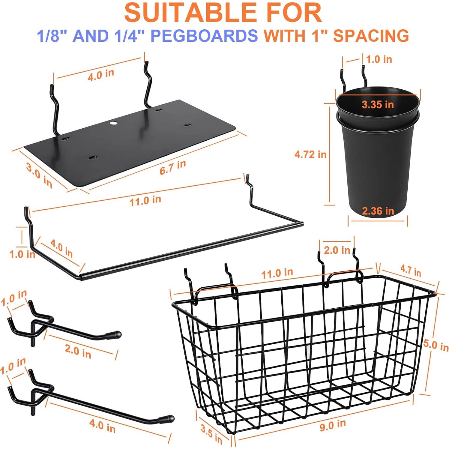 G.CORE Organizador de Tablero Perforado 18 Accesorios