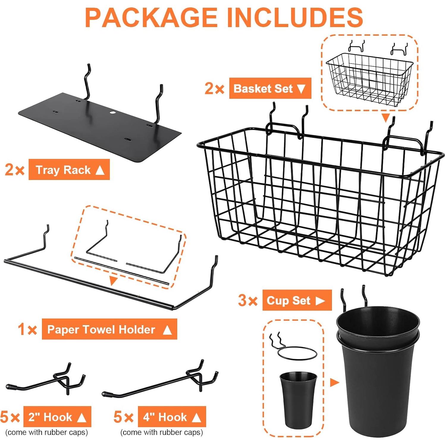 G.CORE Organizador de Tablero Perforado 18 Accesorios