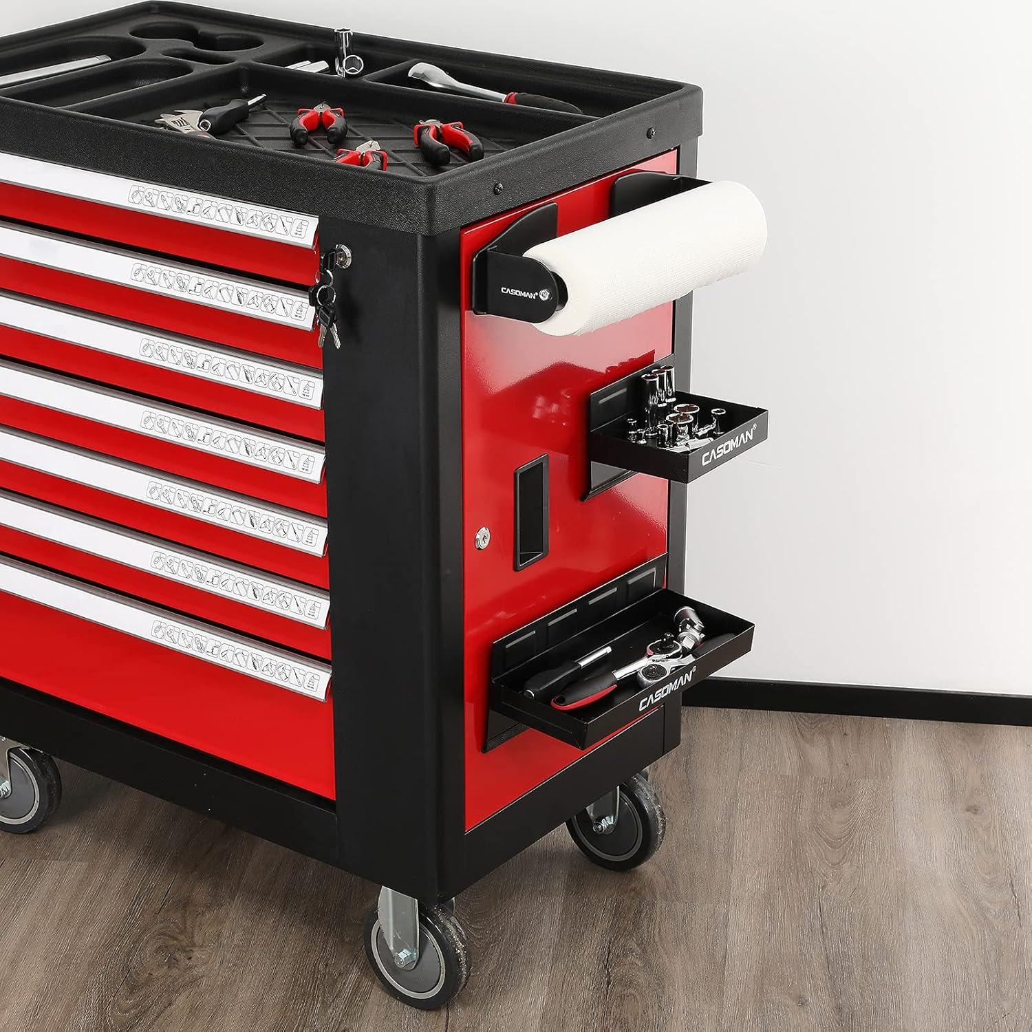 Estante Magnético CASOMAN 4 Piezas Negro Acero Inoxidable