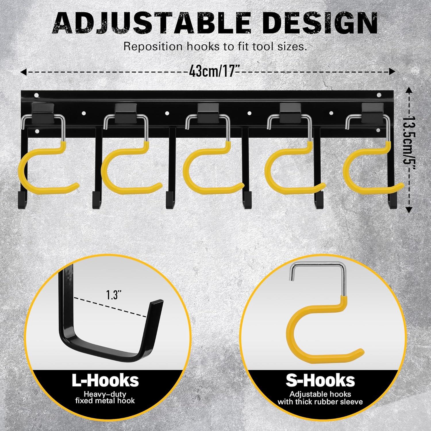 Organizador de Herramientas de Jardín ELEAD 172.72 cm Metal Amarillo