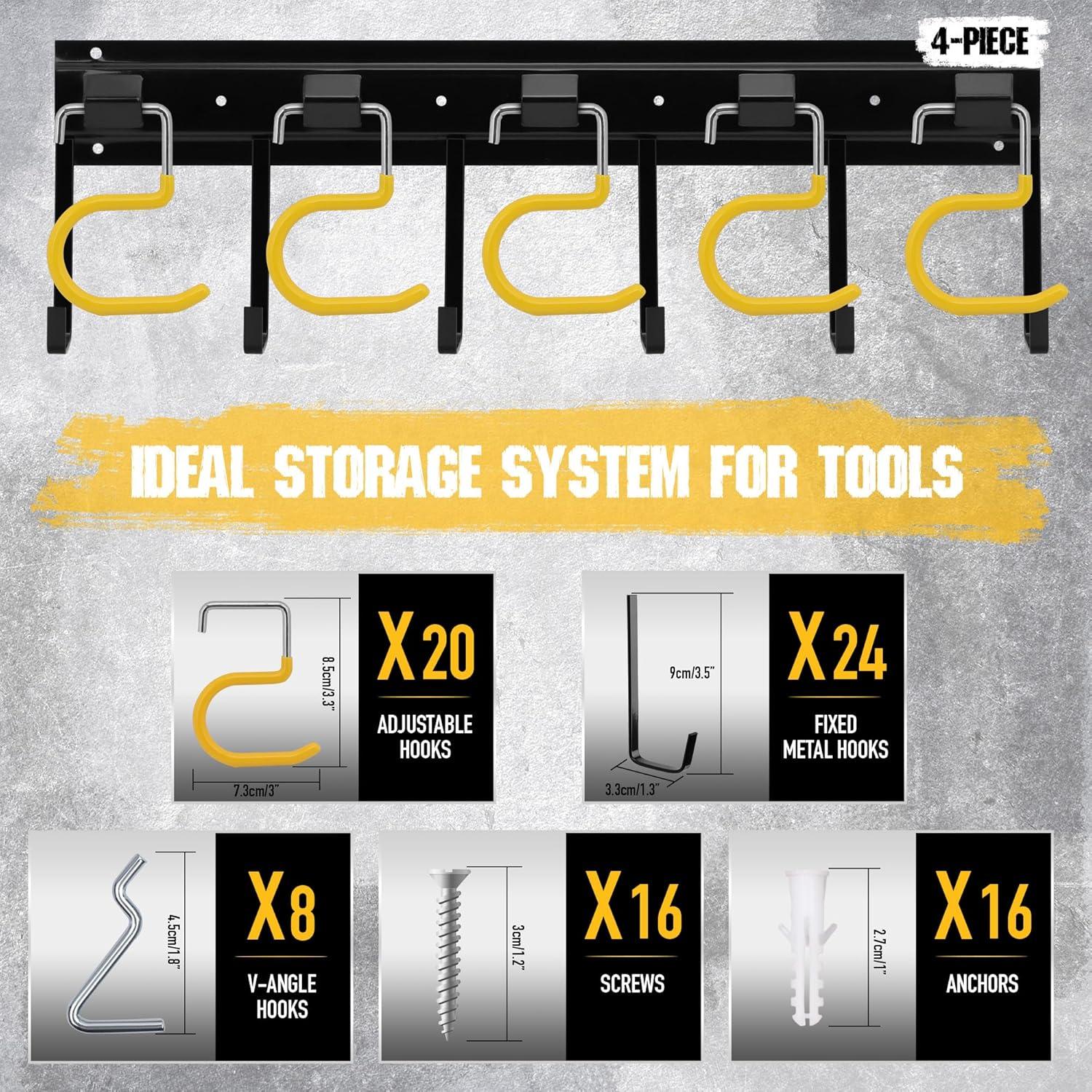 Organizador de Herramientas de Jardín ELEAD 172.72 cm Metal Amarillo