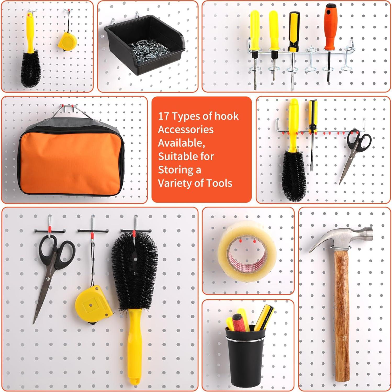 Juego de Ganchos para Tablero Perforado Falpro 240 Pcs