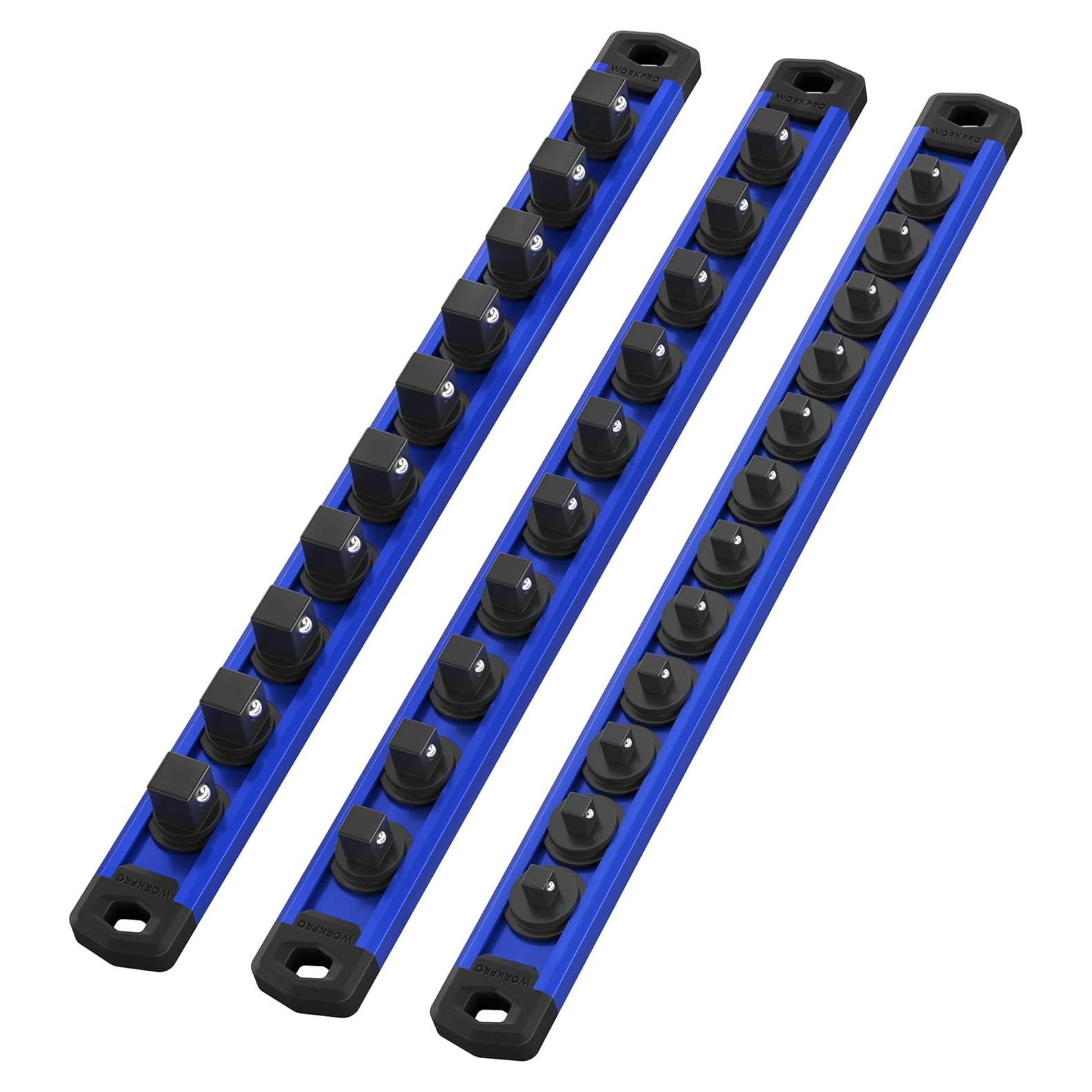 Organizador de Zócalos Magnético WORKPRO 3 Piezas Azul