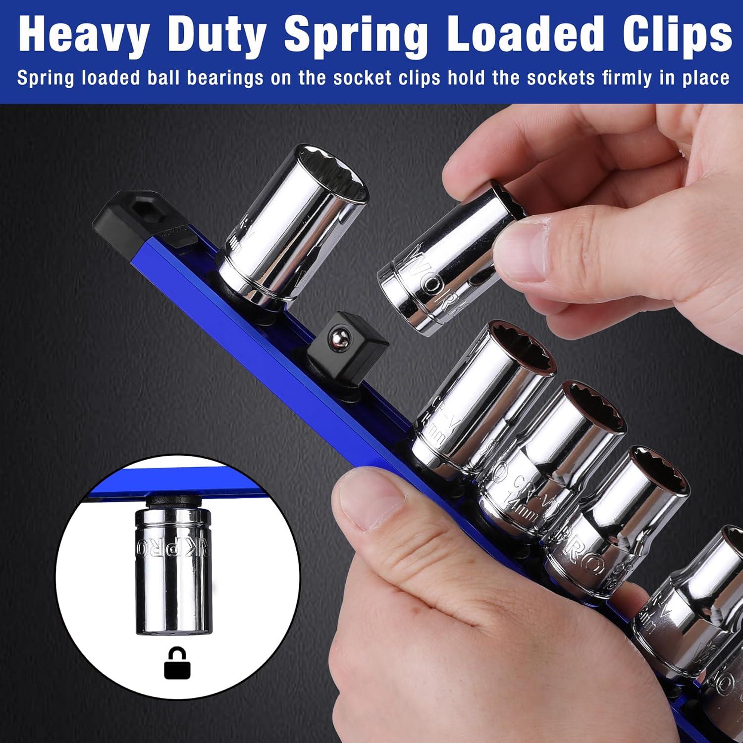 Organizador de Zócalos Magnético WORKPRO 3 Piezas Azul