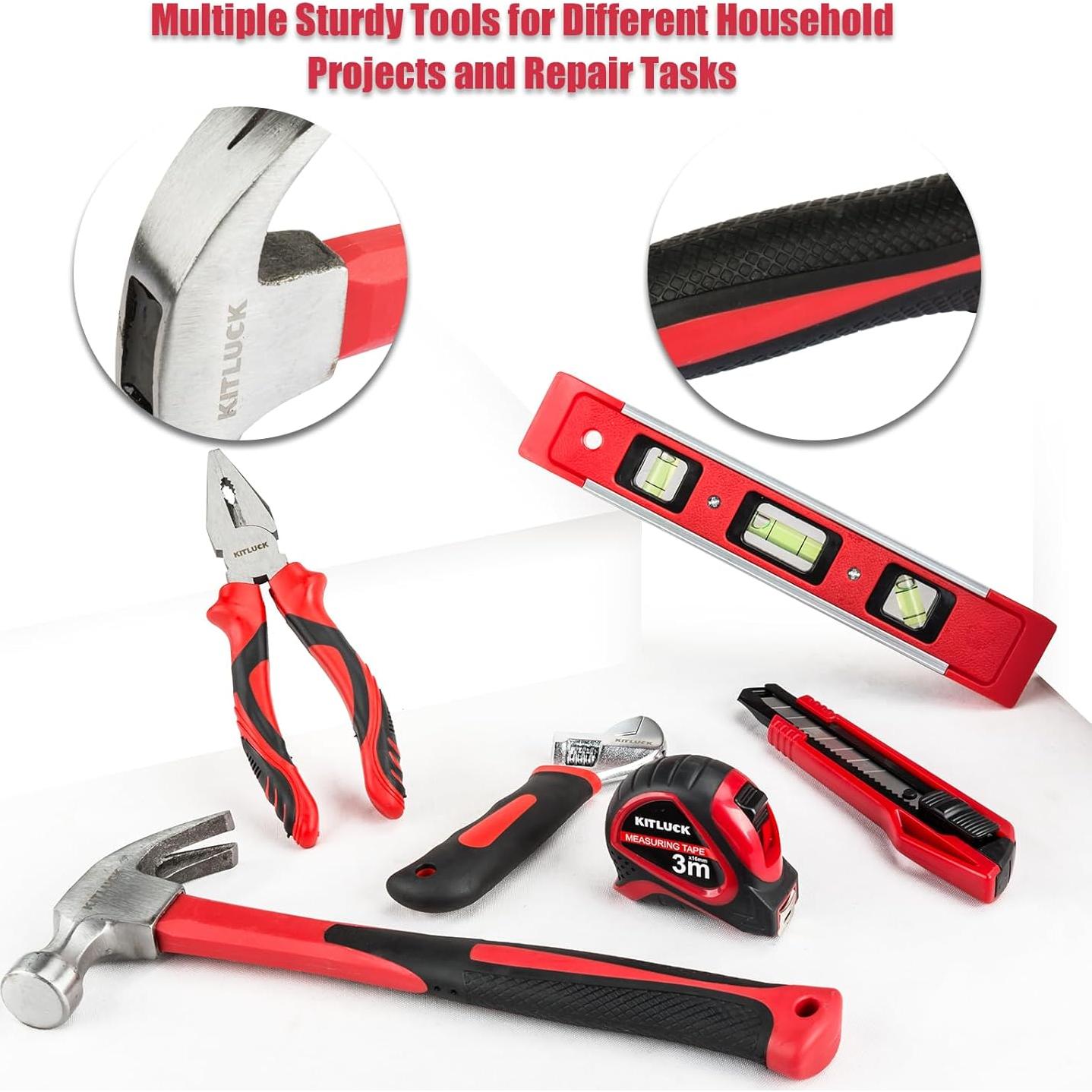 Kit de Herramientas Manuales 138 Piezas KITLUCK para Hogar y Auto