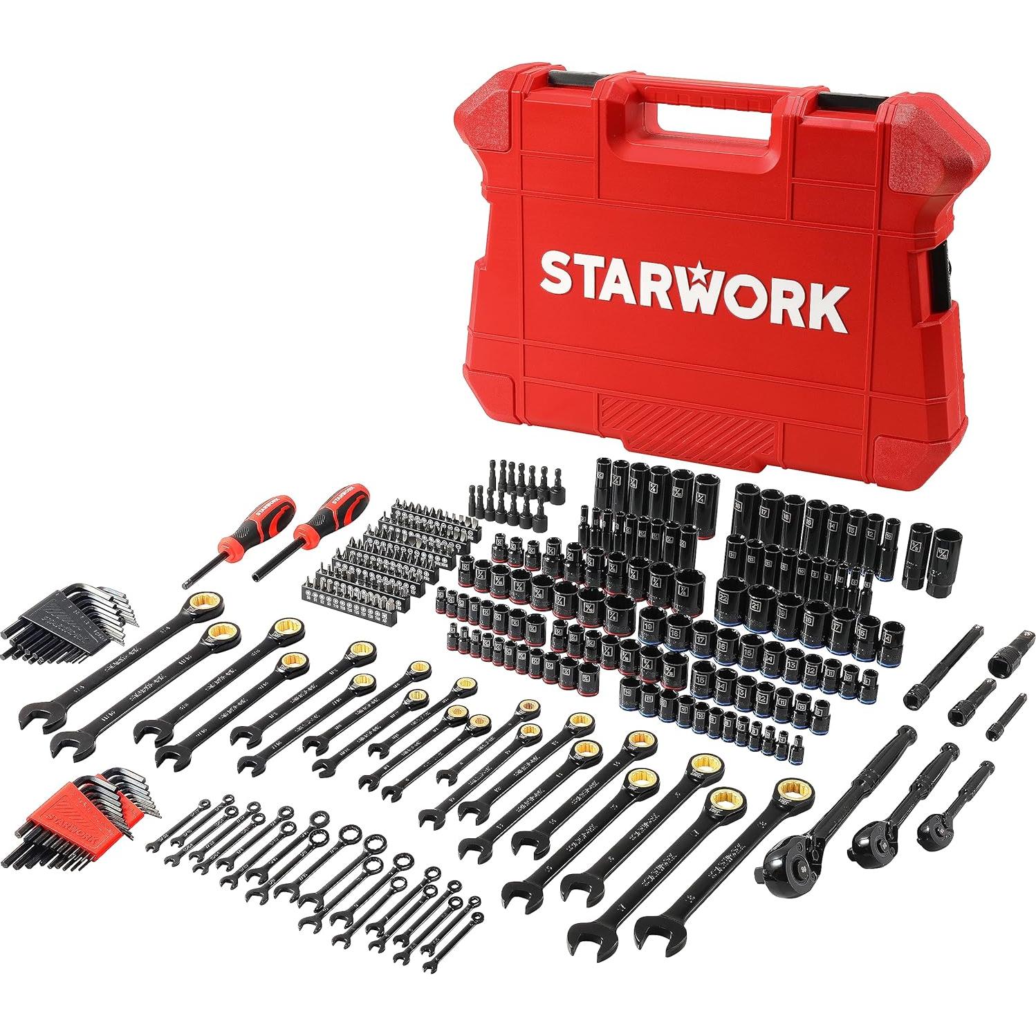 Juego de Herramientas Mecánicas Starwork 303 Piezas Profesional