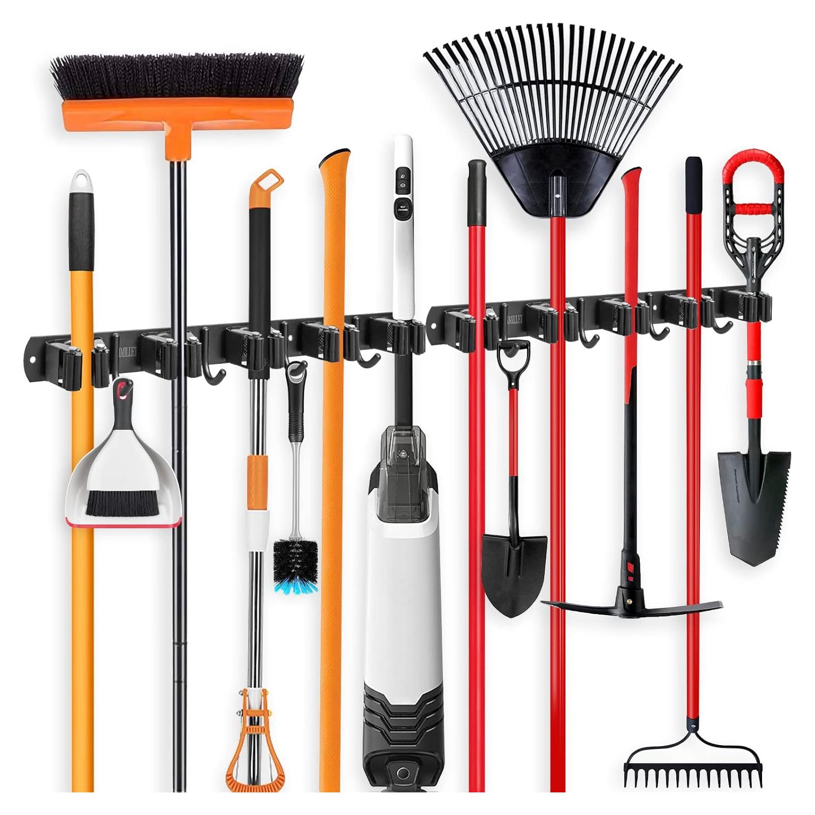 Soporte de Escoba IMILLET Acero Inoxidable 2 Paquetes 5 Soportes