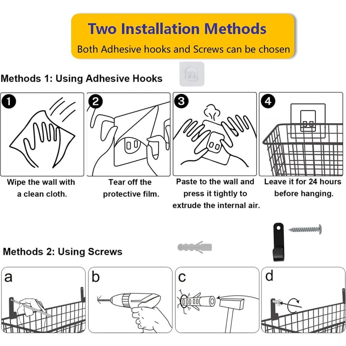 Cestas de Alambre Colgantes JOBEN Extra Grande 18.14 kg