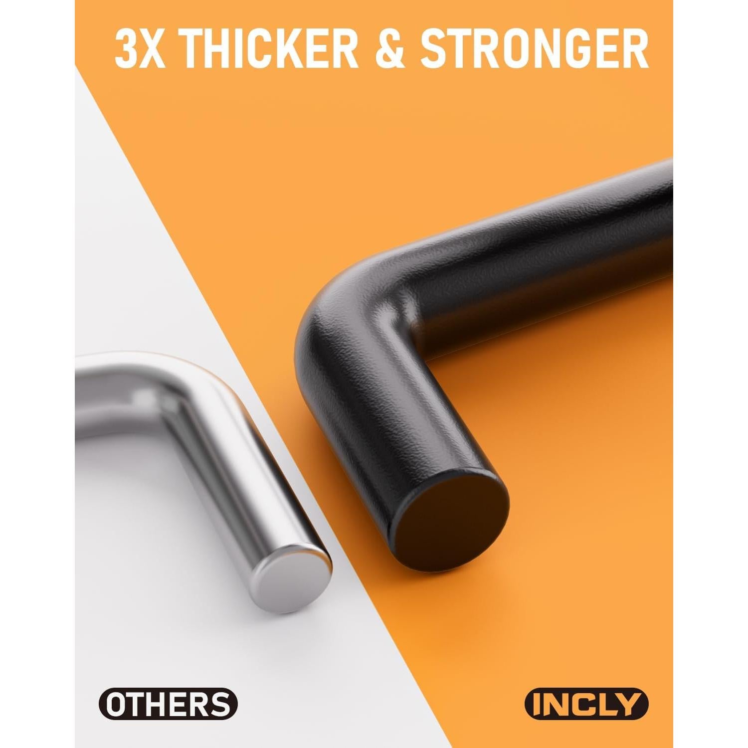 Ganchos de Tablero de Clavos INCLY 60 Piezas 5-15 cm Alta Resistencia