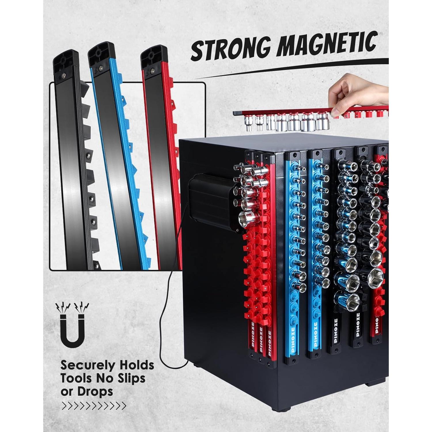 Organizador Magnético de Enchufes 8 Piezas Pinoze - 114 Clips