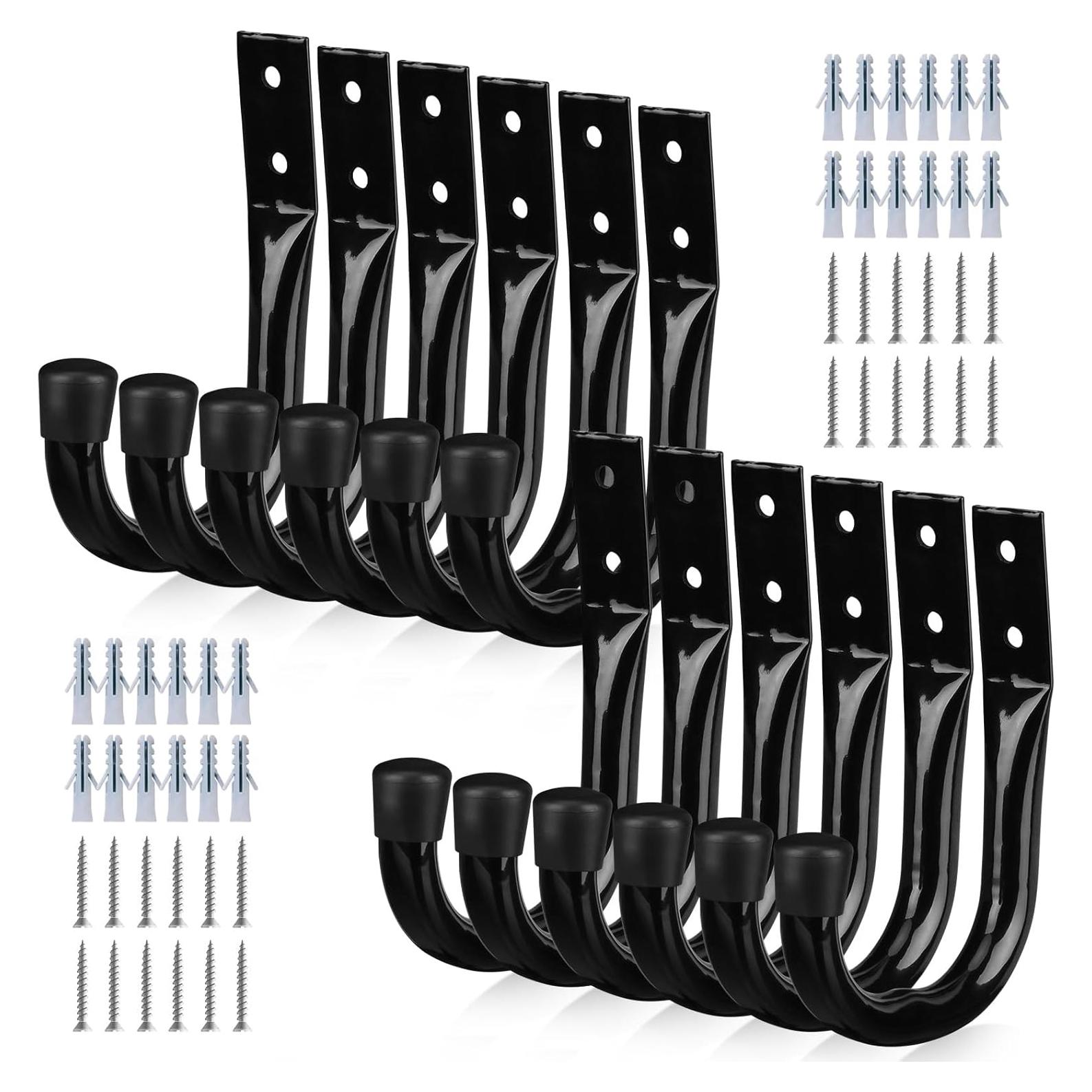Ganchos de Almacenamiento para Garaje SWANLAKE 12 Piezas Metal