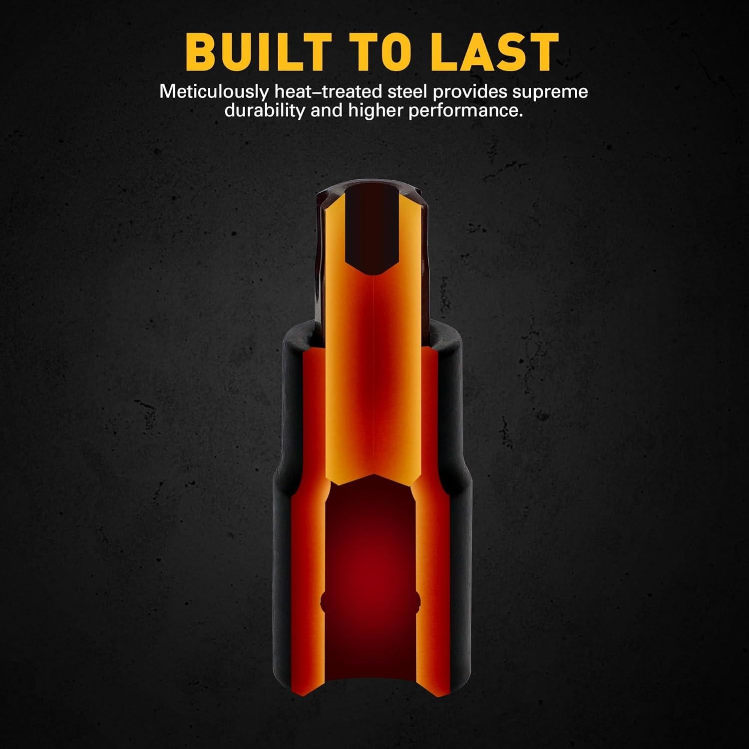 Juego de 16 Piezas Enchufe Torx ELEAD T8-T60 Acero S2