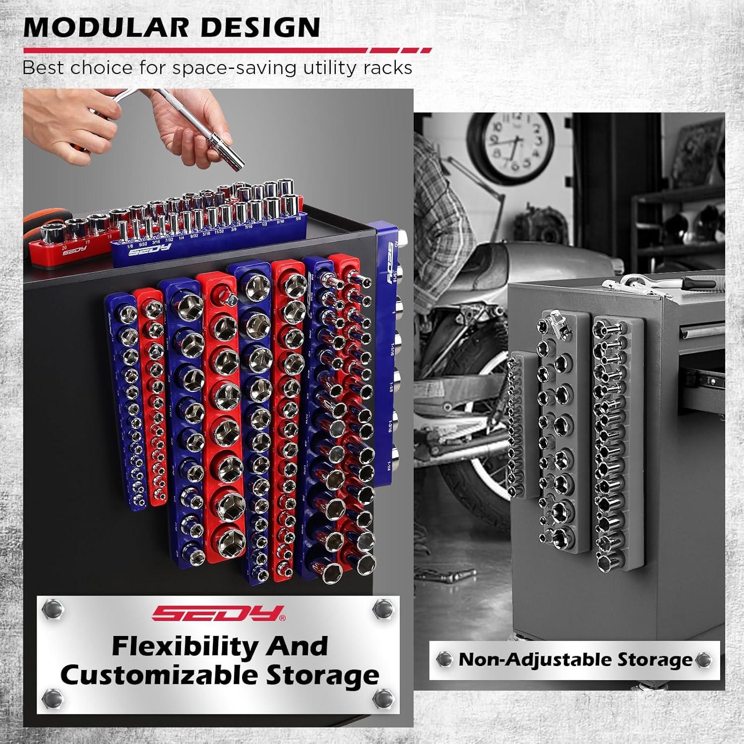 Juego organizador zócalos magnéticos 12 piezas SEDY 5 mm