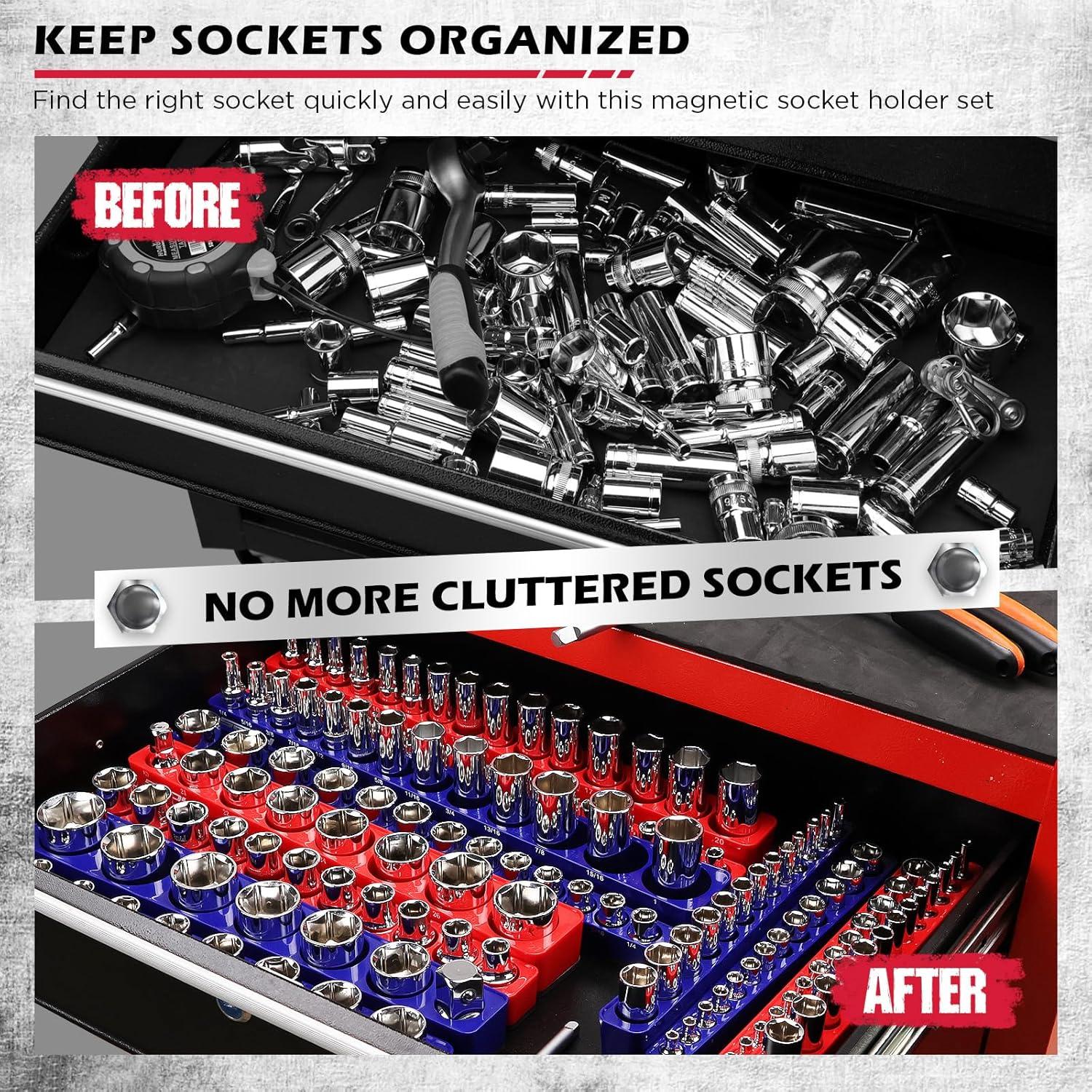 Juego organizador zócalos magnéticos 12 piezas SEDY 5 mm