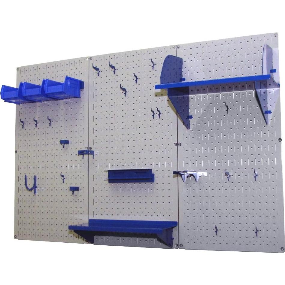 Kit de Accesorios Wall Control para Tablero de Herramientas - Azul