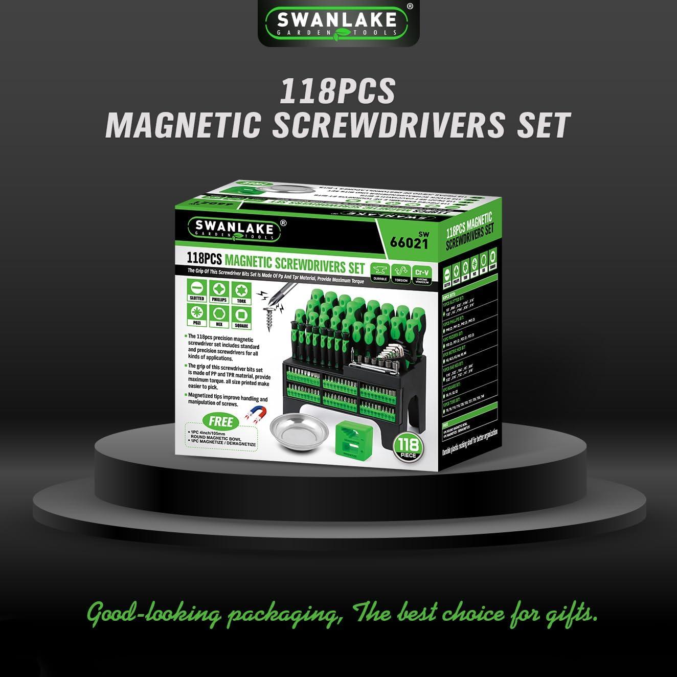 Set de Destornilladores Magnéticos 118 Piezas Swanlake