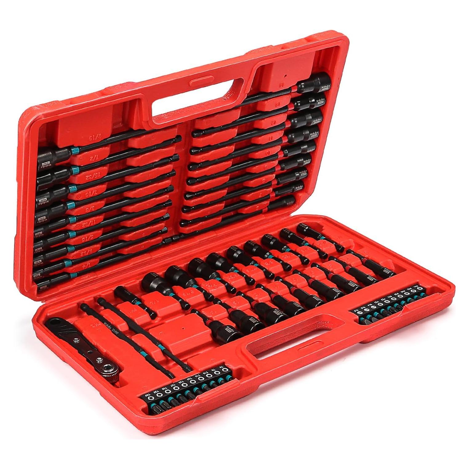 Juego de Destornilladores Magnéticos 60PCS WaKuKa - SAE y Métricos