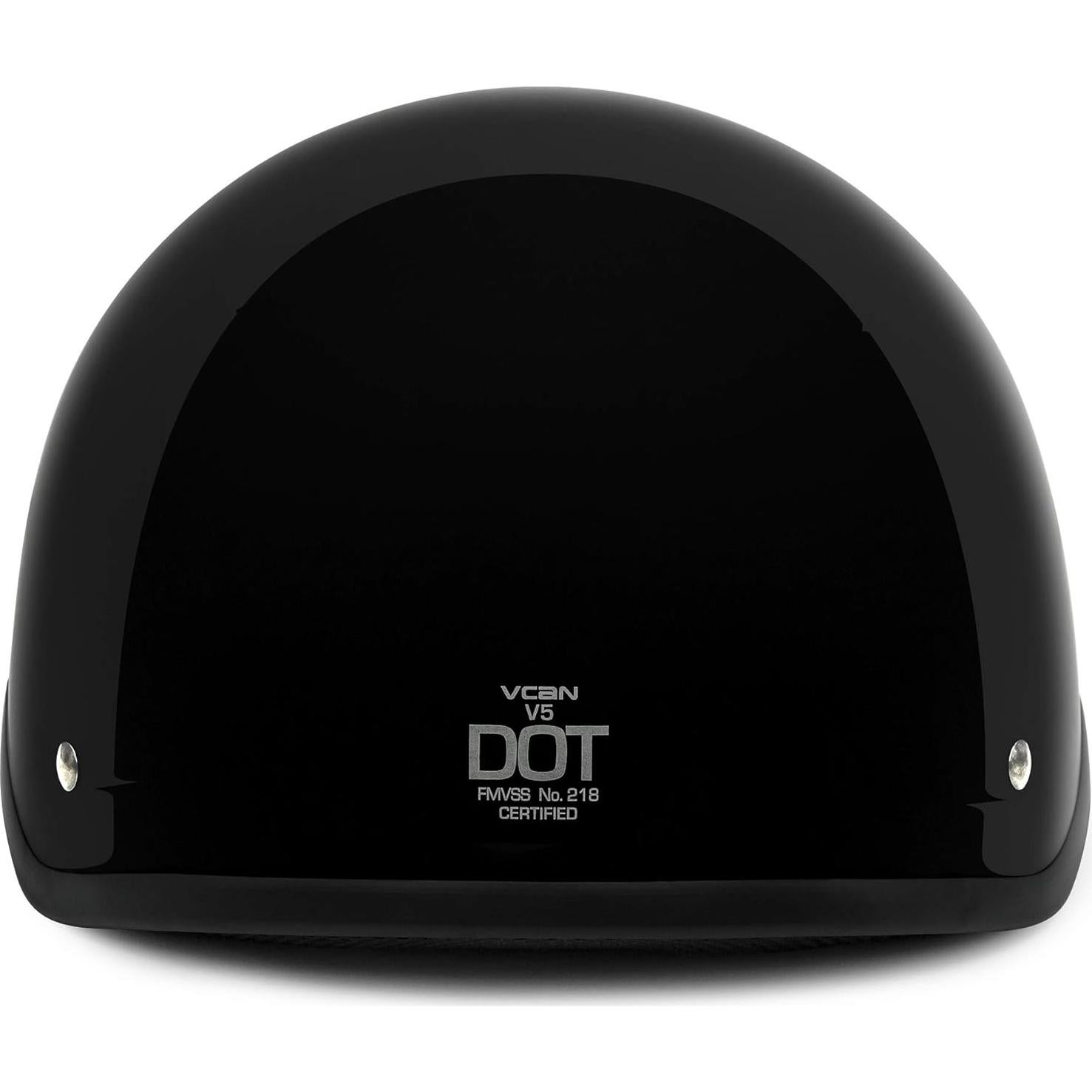Casco VCAN V5 Cruiser Negro Brillante Unisex