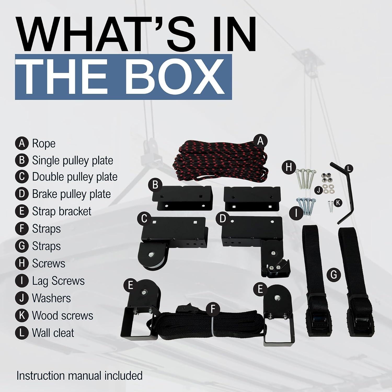 Elevador de Techo StoreYourBoard HOIST para Cajas de Carga 68 kg