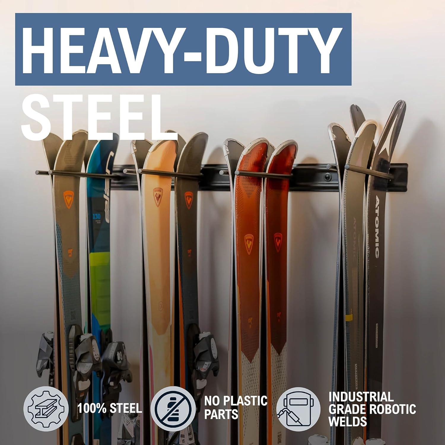 Soporte de Pared para Esquís StoreYourBoard - 8 Pares, 90.72 kg