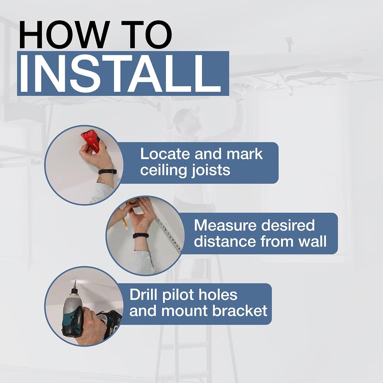 Soporte de Techo para Kayak StoreYourBoard Ajustable 34 kg