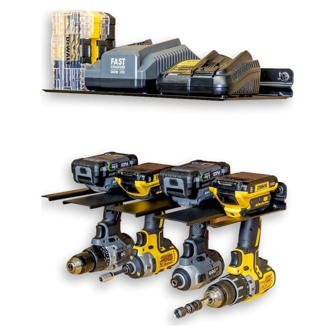 Estante de Almacenamiento para Taladros StoreYourBoard, Soporta 4 Taladros