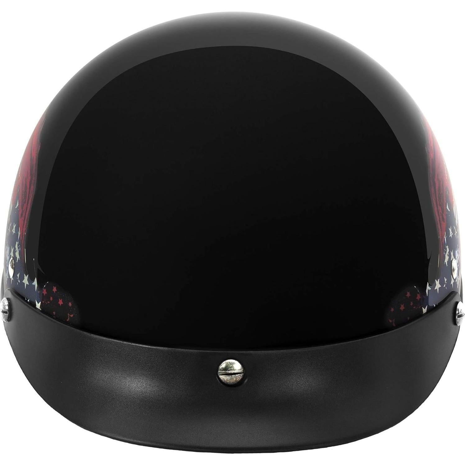 Casco de Motocicleta VCAN V5 Negro Brillante 1.13 kg