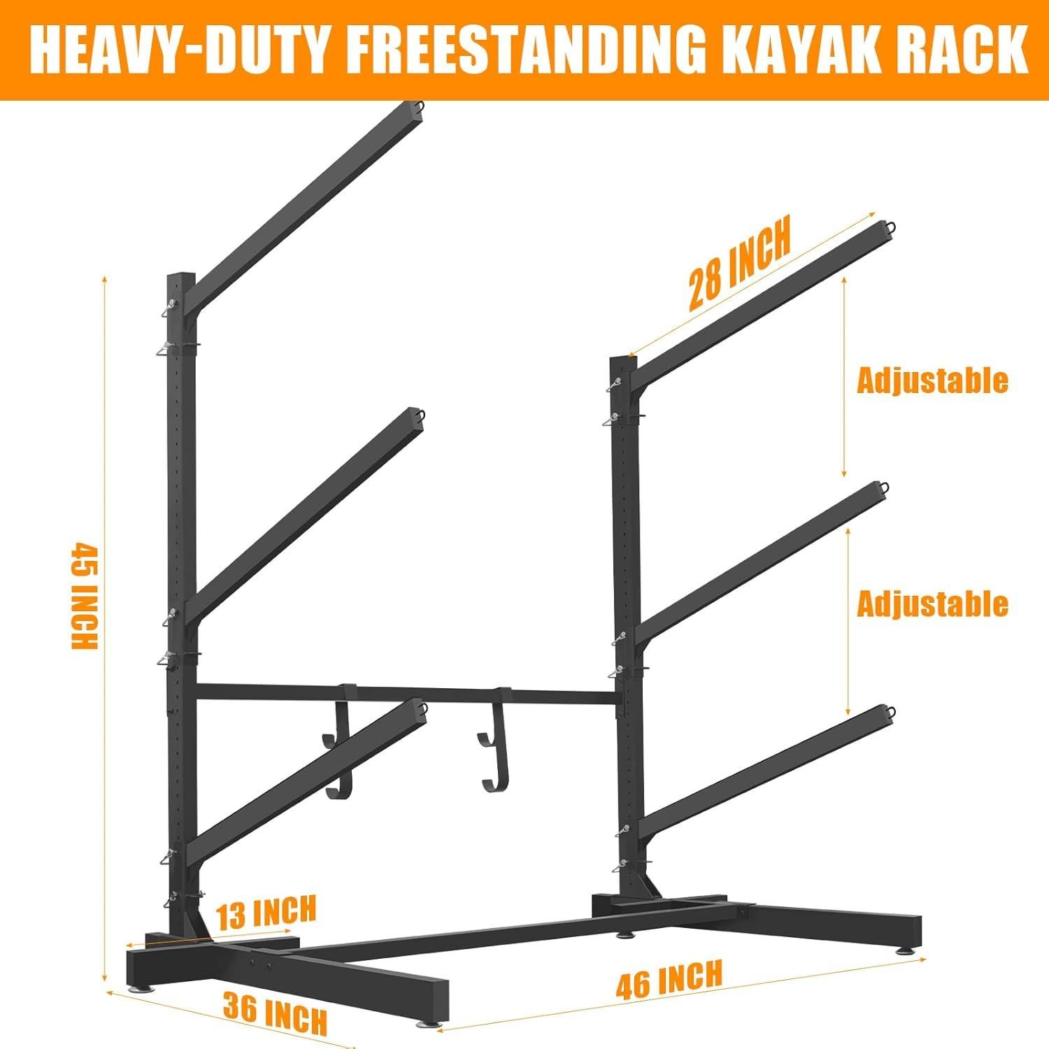 Soporte para Kayak GLIMOVA 3 Capas Alta Resistencia 45kg