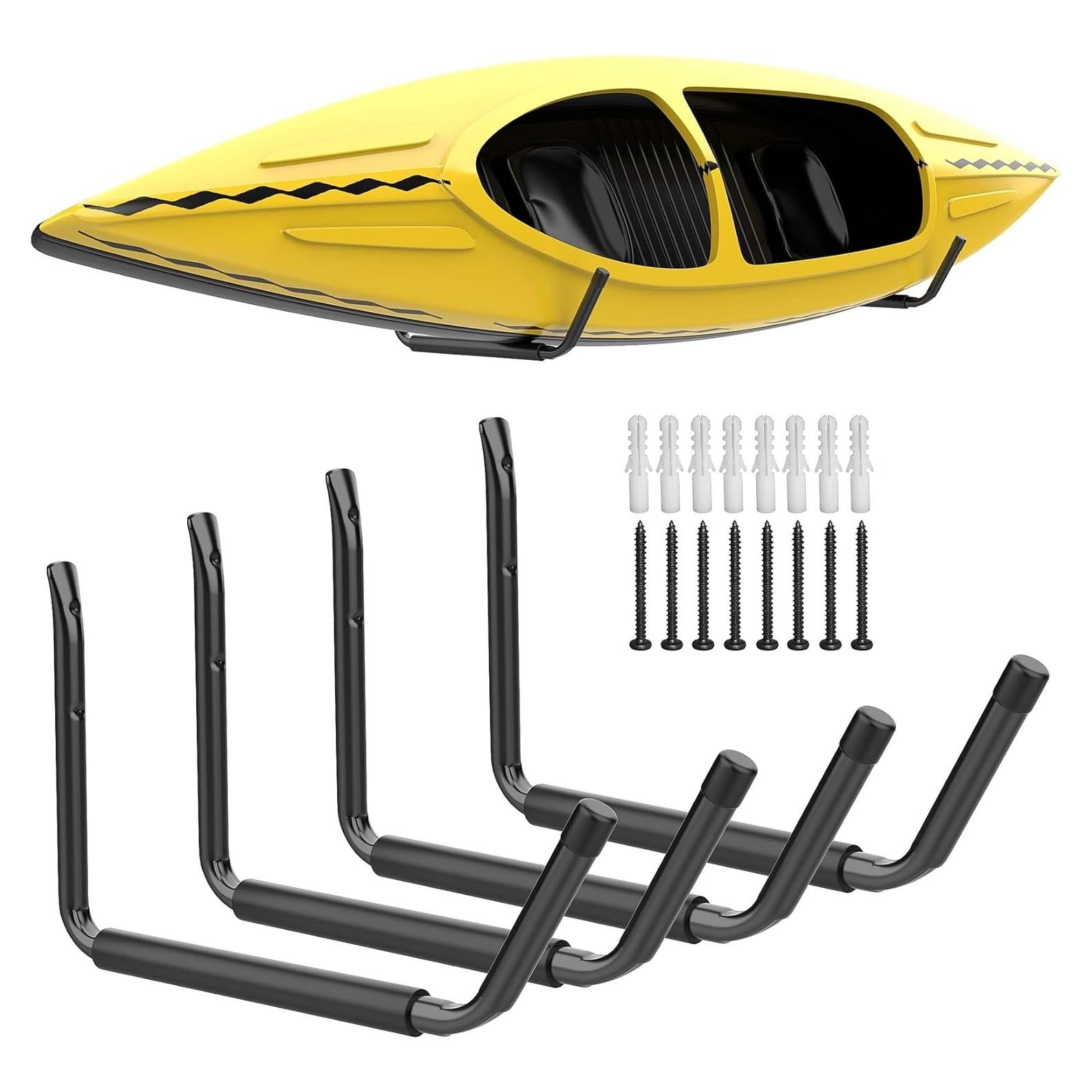 Soporte de Almacenamiento de Kayak WALMANN Negro Pack de 4