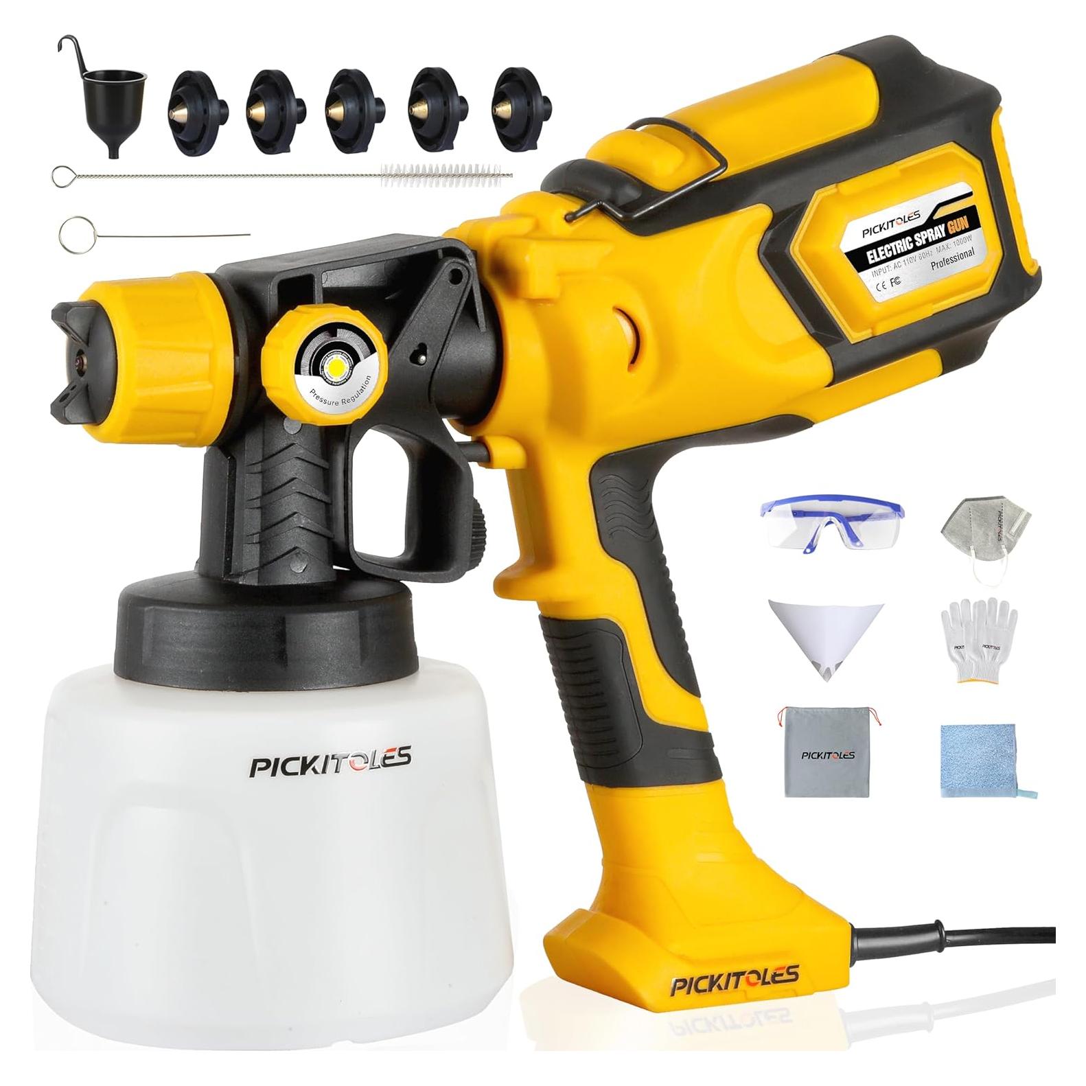 Pistola de pintura eléctrica PICKITOLES EPQ-X 1000W 1400ml