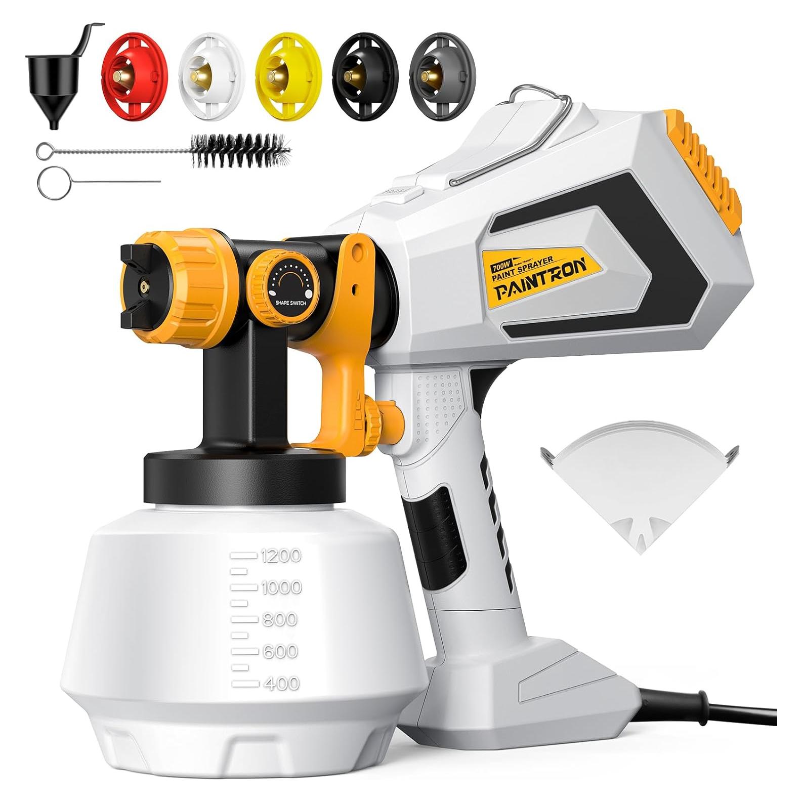 Pulverizador de Pintura Eléctrico Tiagowell 700W 1200ml 5 Boquillas