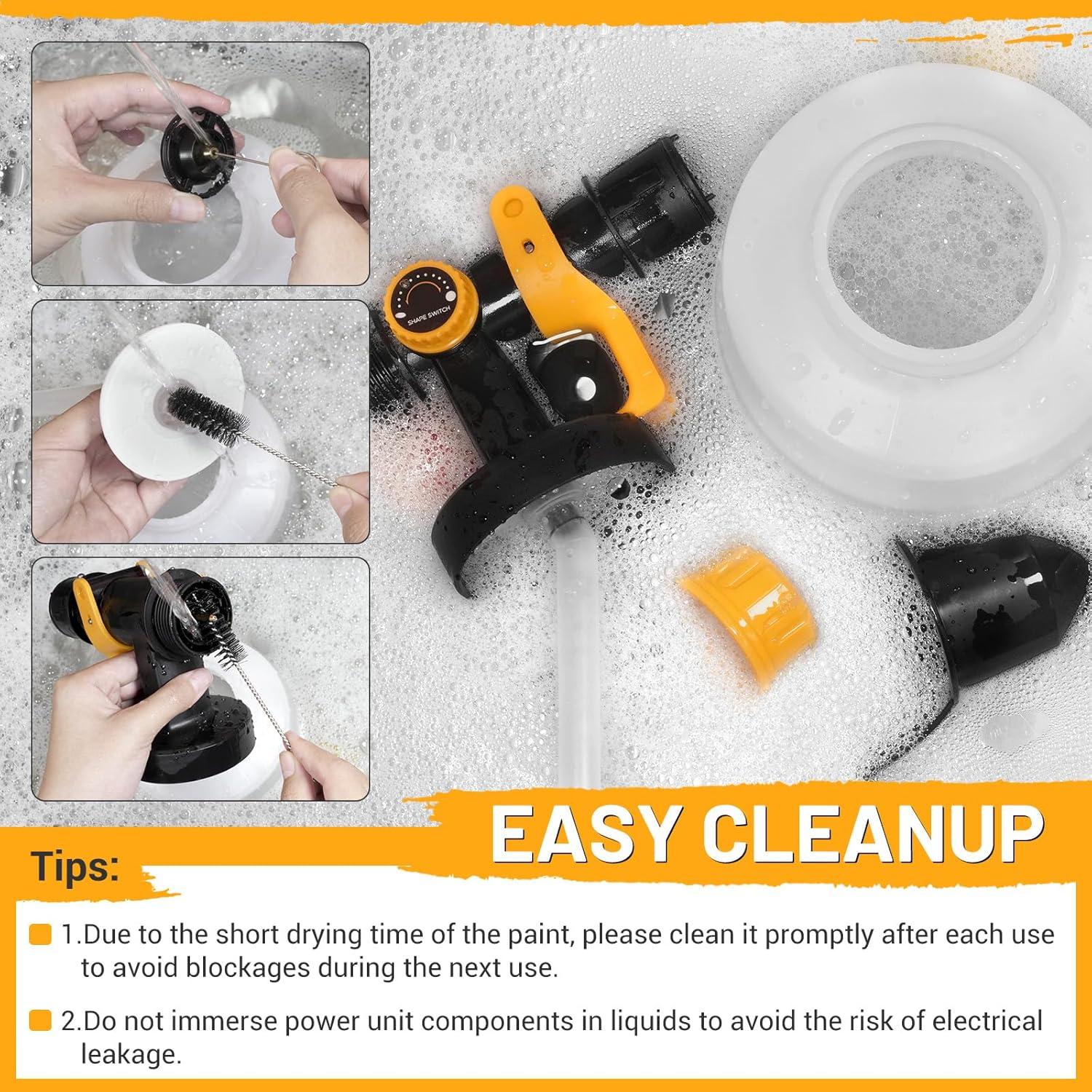 Pulverizador de Pintura Eléctrico Tiagowell 700W 1200ml 5 Boquillas