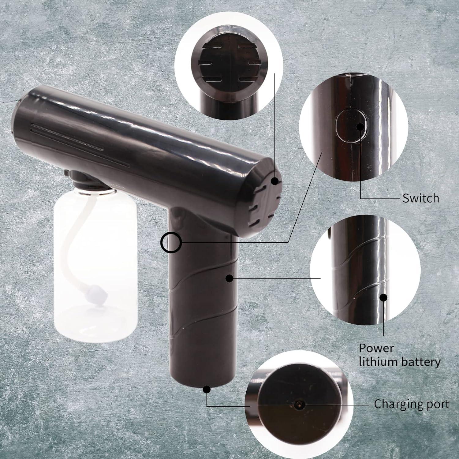 Pistola de Spray Desinfectante Nano 8.8 OZ 3T GROUP Negra