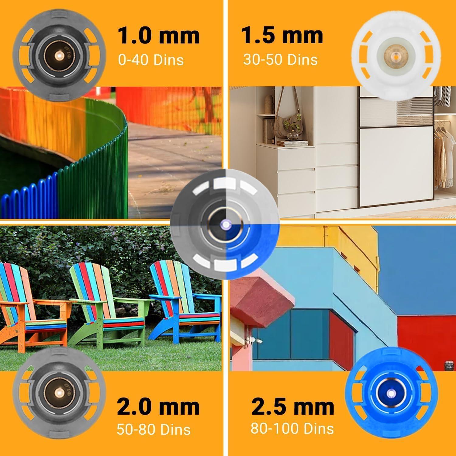 Pistola de Pulverización DEKOPRO 700W HVLP 800ml 4 Boquillas