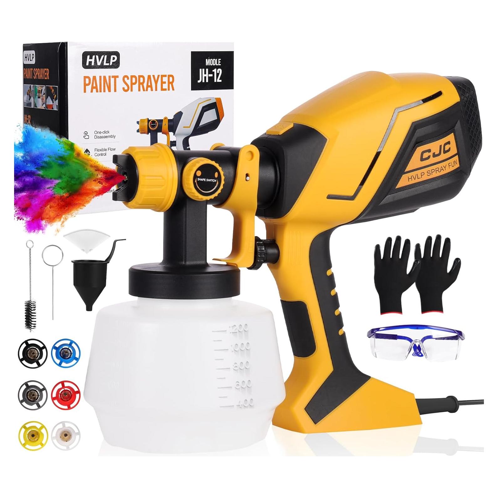 Pulverizador de Pintura CJC N33-104-1899 750W 1200ml Amarillo